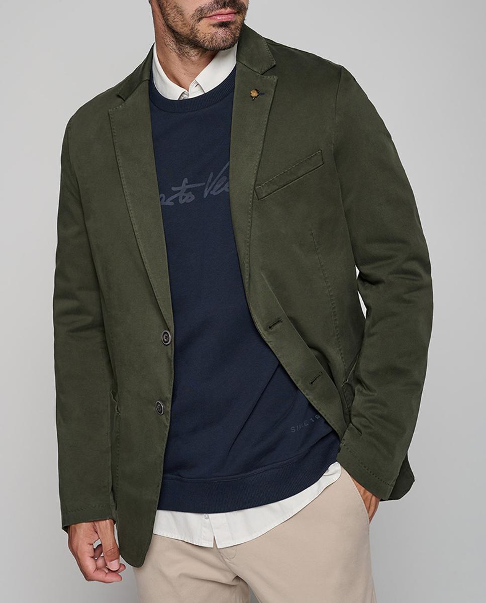 Imagen 0 de Chaqueta de hombre regular fit algodón tintado