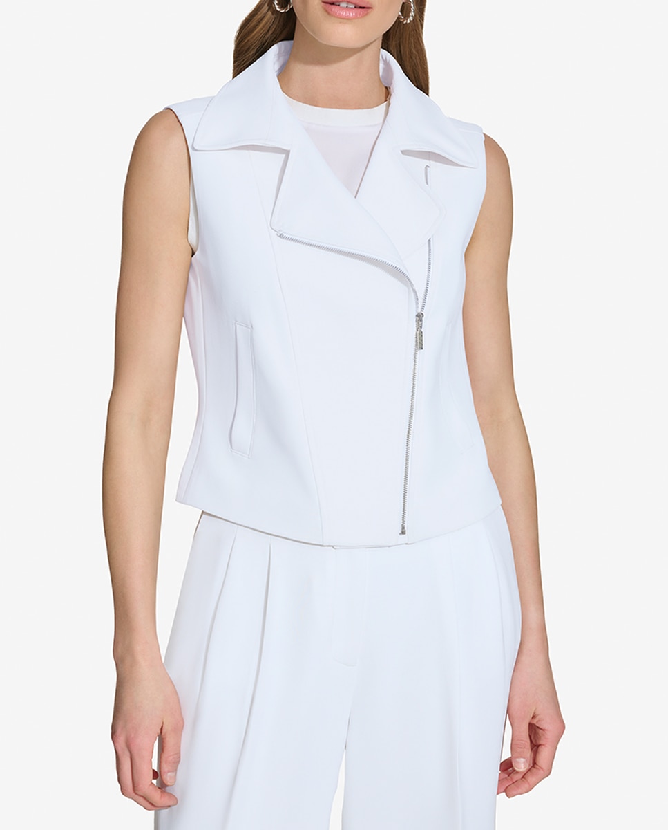 Imagen 0 de Blazer vestir de mujer sin mangas con cremallera lateral