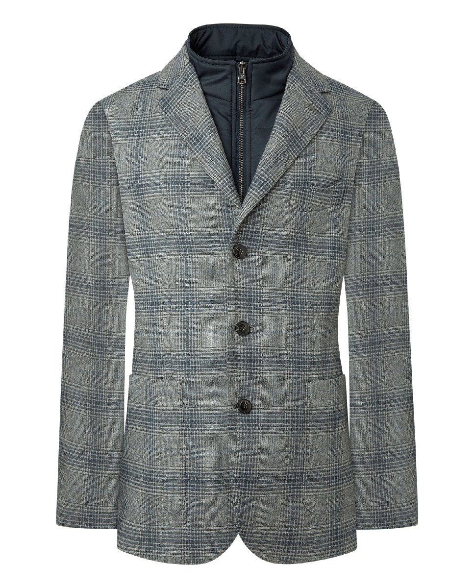 Imagen 0 de Chaqueta de traje Príncipe de Gales con interior desmontable