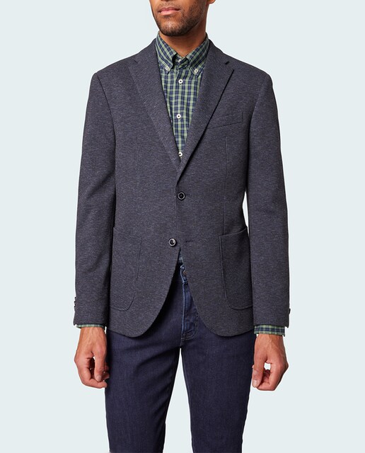 Imagen 0 de Chaqueta de hombre jersey en pata de gallo