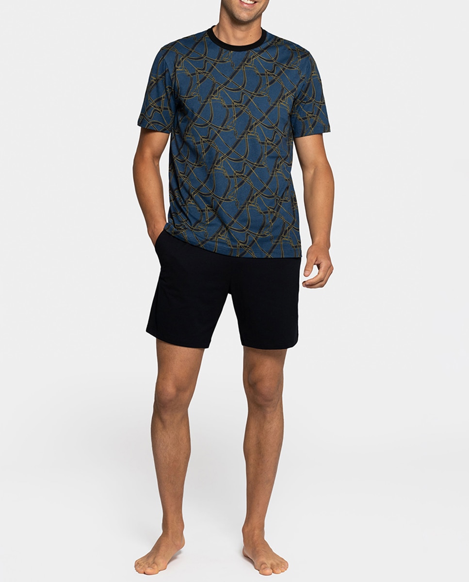 Imagen 0 de Pijama de hombre de algodón