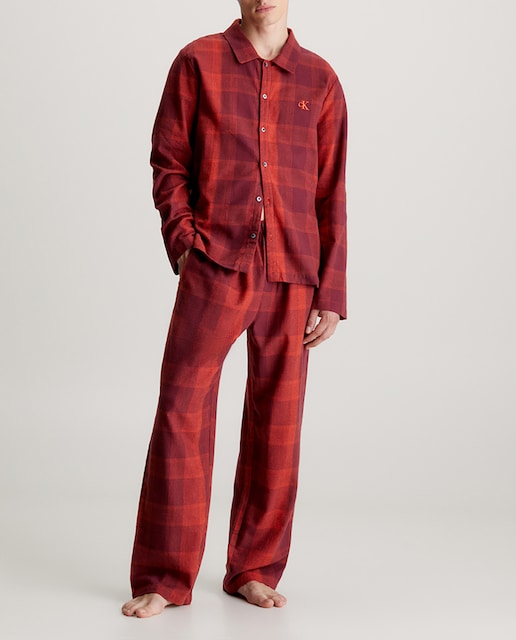 Imagen 0 de Conjunto de pantalones de pijama de franela de hombre