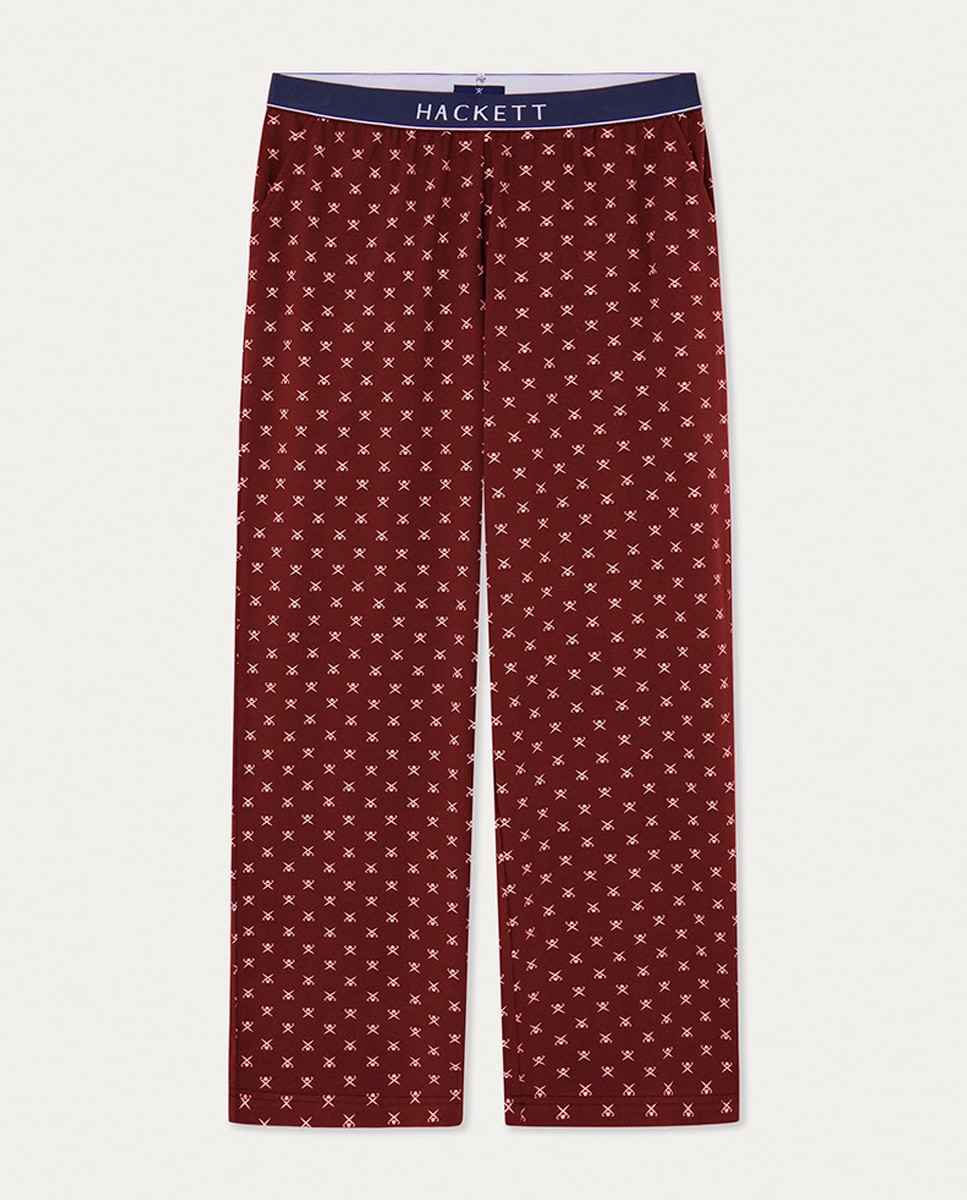 Imagen 0 de Pantalón largo de punto algodón estampado