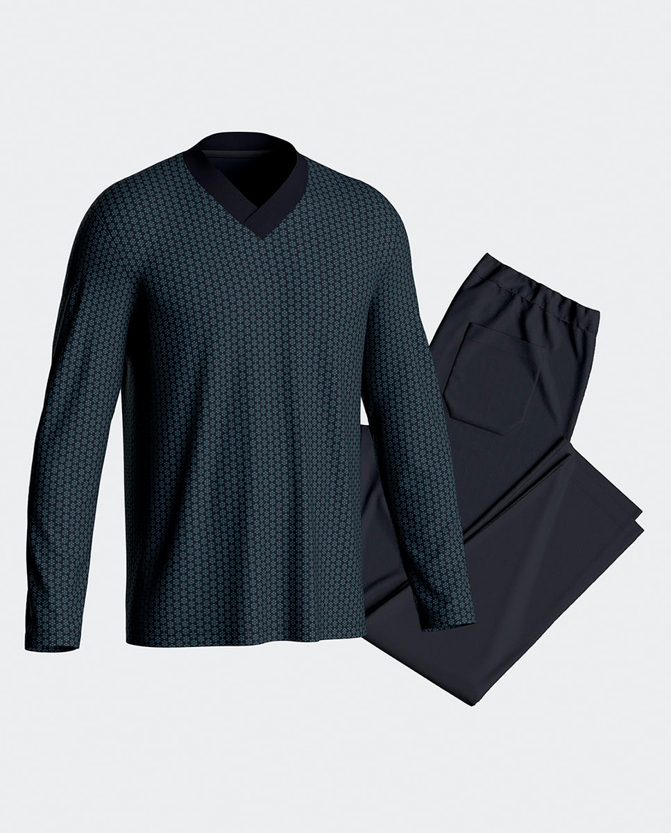 Imagen 0 de Pijama de hombre de algodón