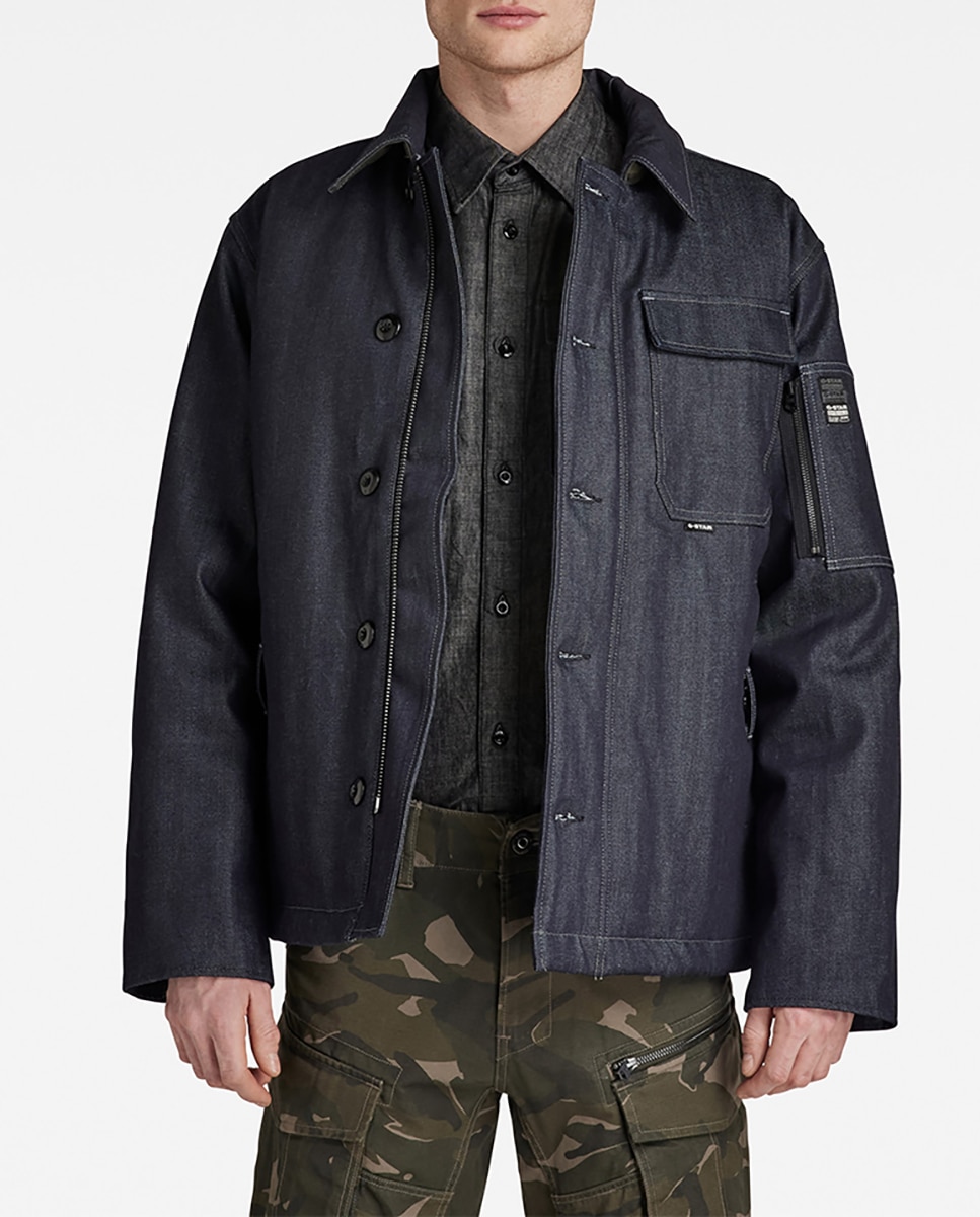 Imagen 0 de Chaqueta de hombre denim Deck, acolchada con un relleno suave