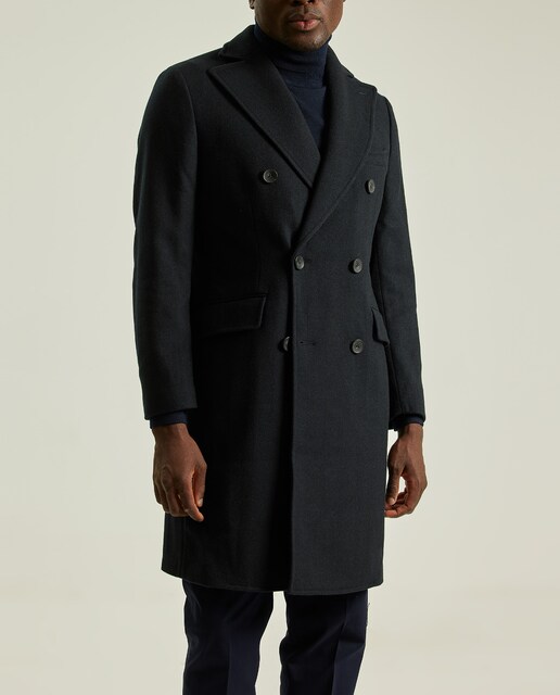 Imagen 0 de Abrigo espiga cruzado marino