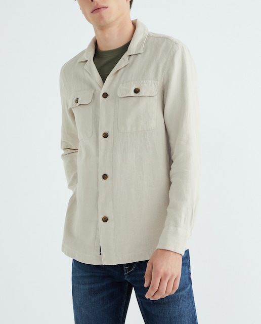 Imagen 0 de Sobrecamisa de hombre doble bolsillo pecho