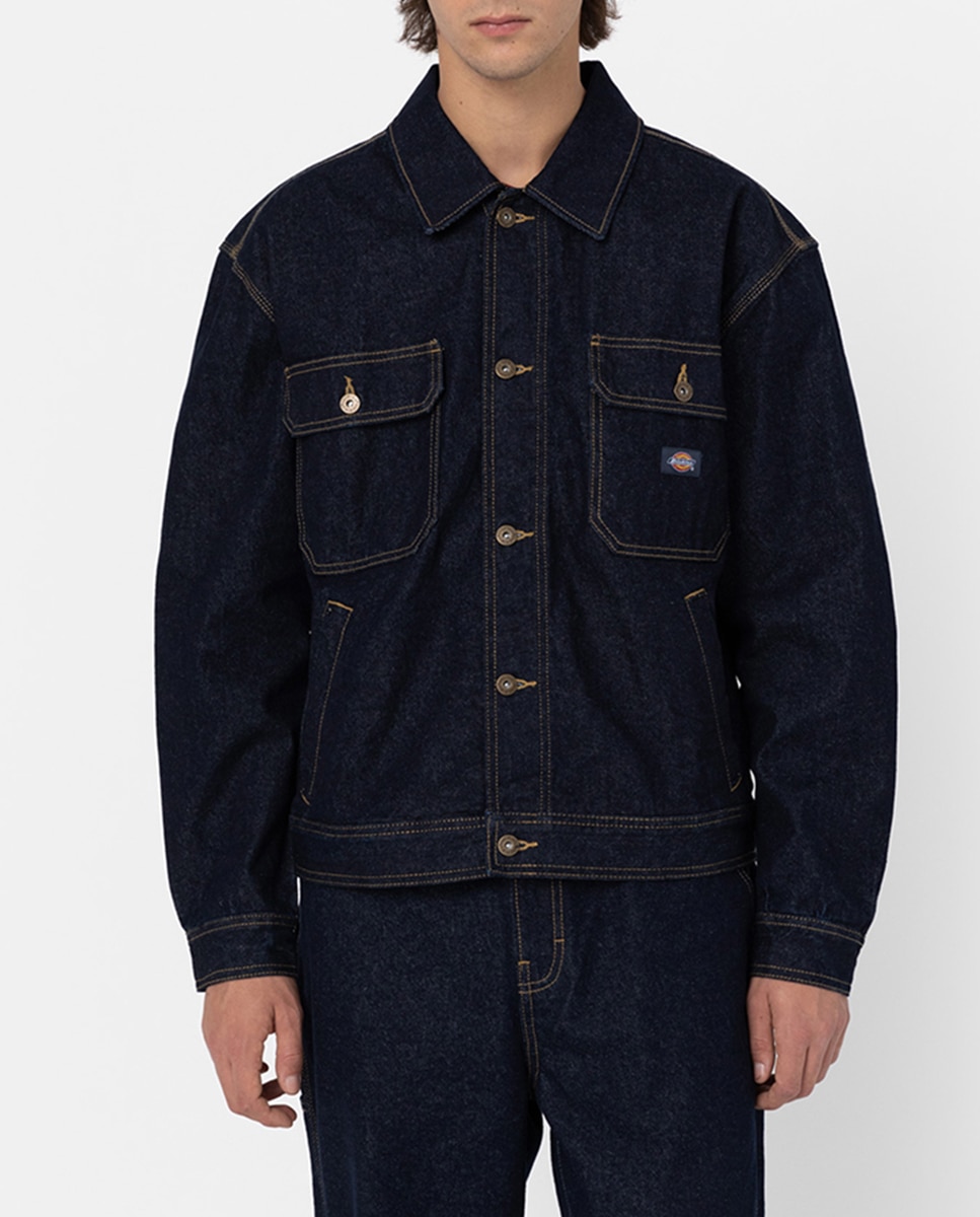 Imagen 0 de Chaqueta denim clásica de hombre