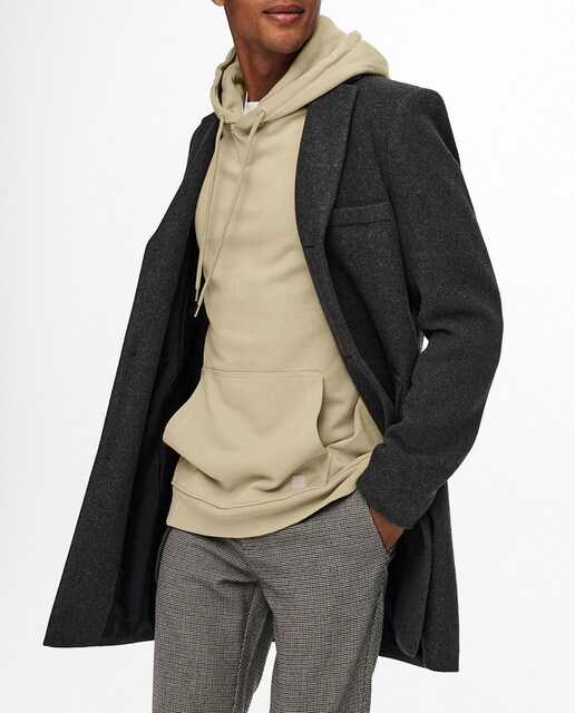 Imagen 0 de Abrigo de hombre de paño regular fit.