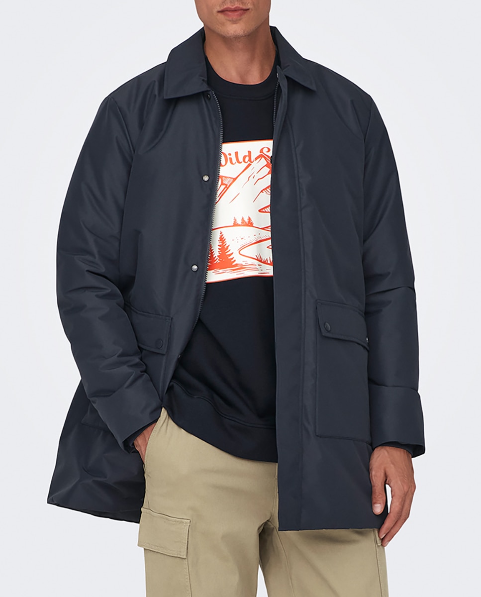 Imagen 0 de Chaqueta de abrigo clásica de hombre