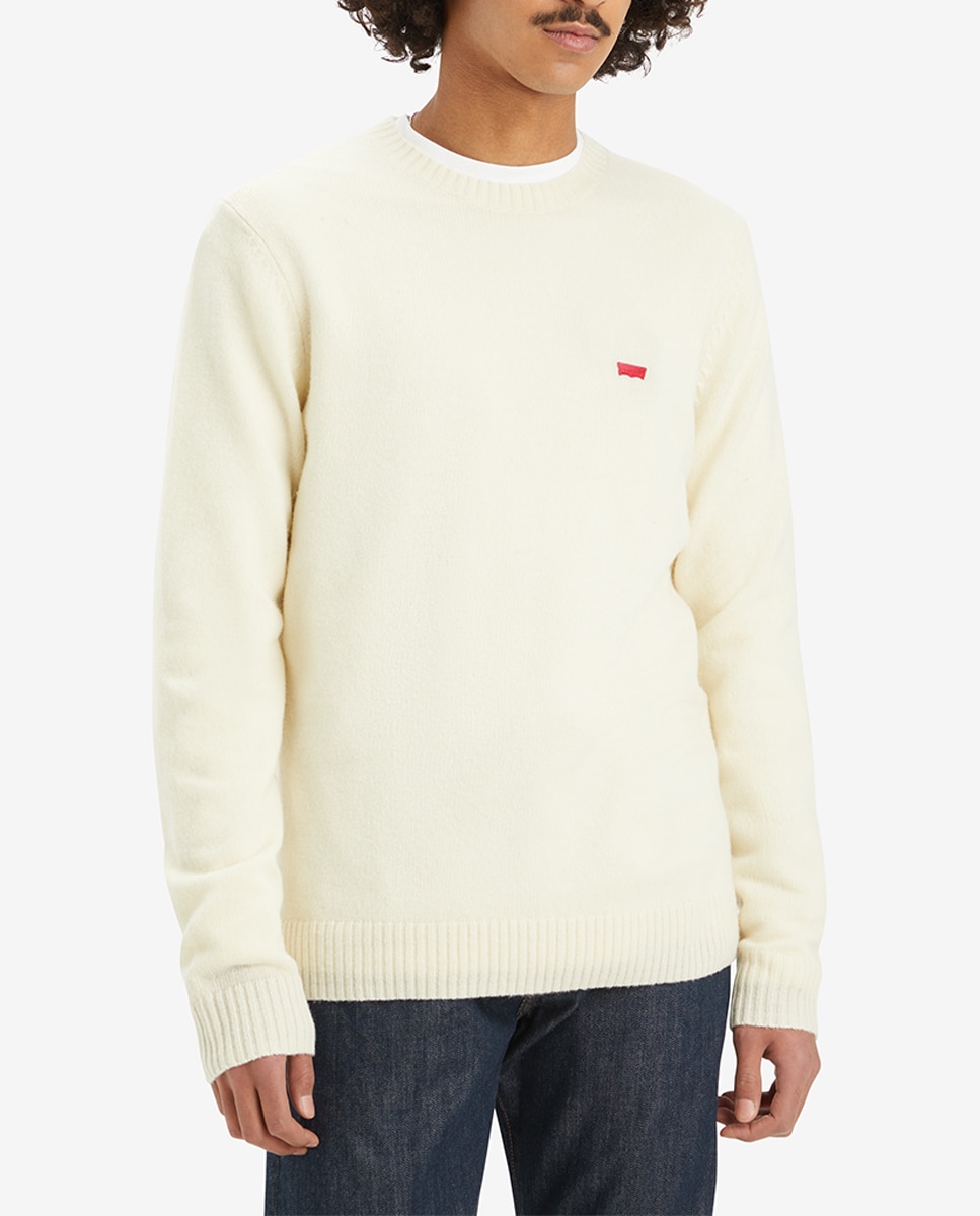 Imagen 0 de Jersey de hombre de manga larga con cuello redondo liso