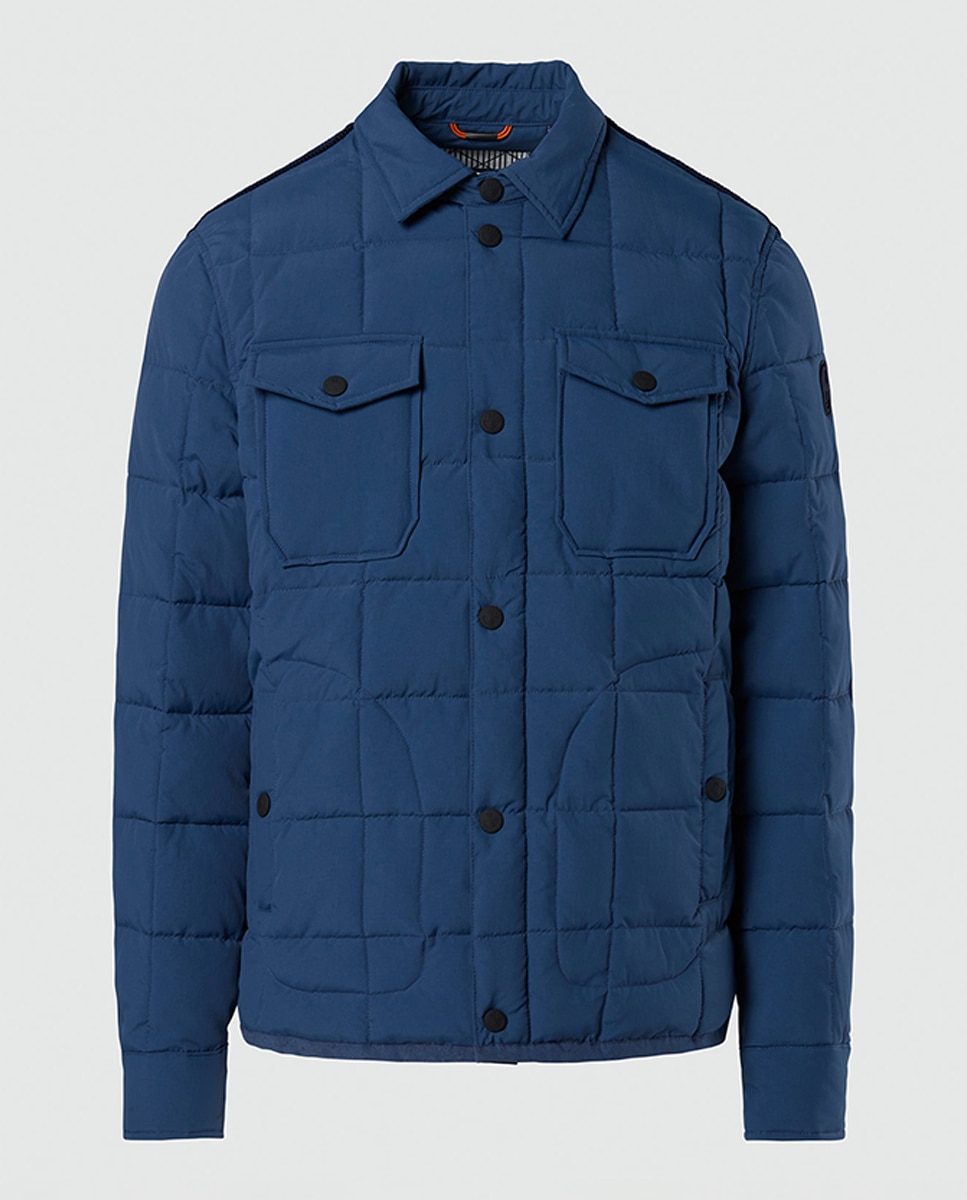 Imagen 0 de Chaqueta acolchada con cuello camisero de hombre