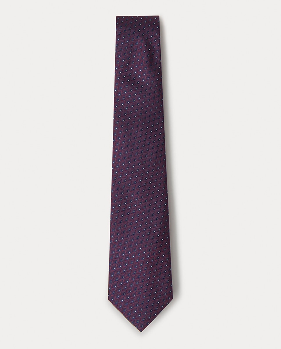 Imagen 0 de Corbata de hombre de seda con estampado de abanicos