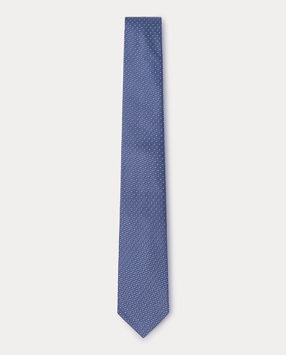 Imagen 0 de Corbata de hombre de seda estampado puntos