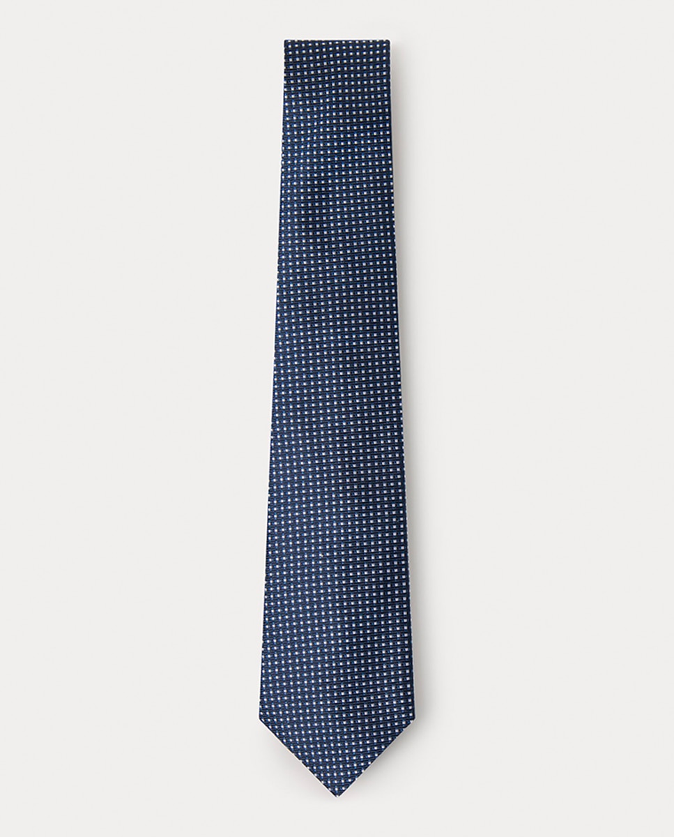Imagen 0 de Corbata de hombre de seda de lunares