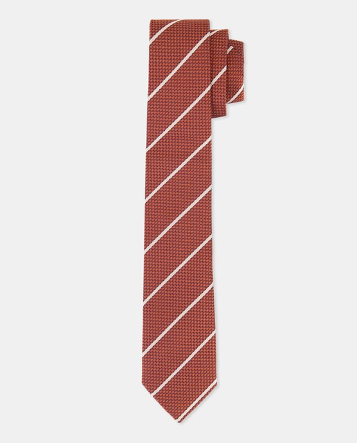 Imagen 0 de Corbata de hombre de seda de rayas