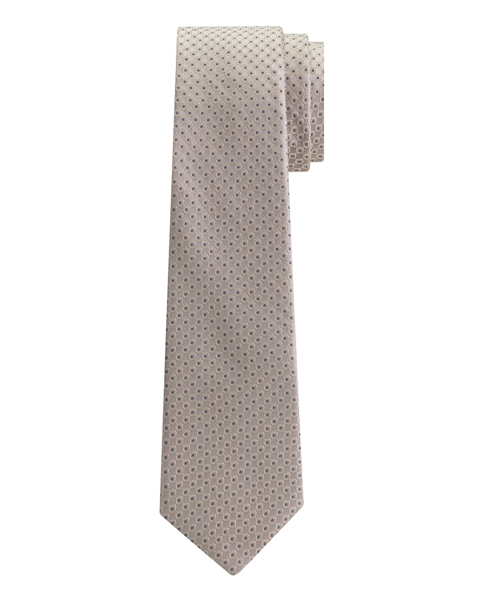 Imagen 0 de Corbata de seda con estampado a doble tono