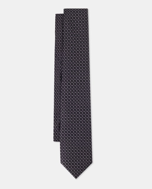 Imagen 0 de Corbata de sedacon estampado geométrico