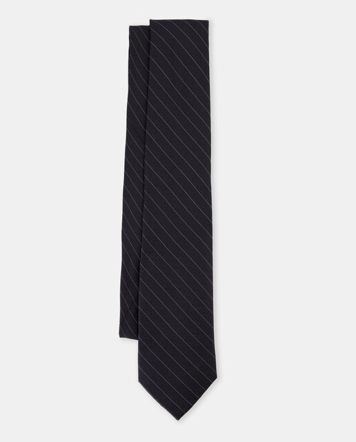 Imagen 0 de Corbata de seda  con estampado a rayas
