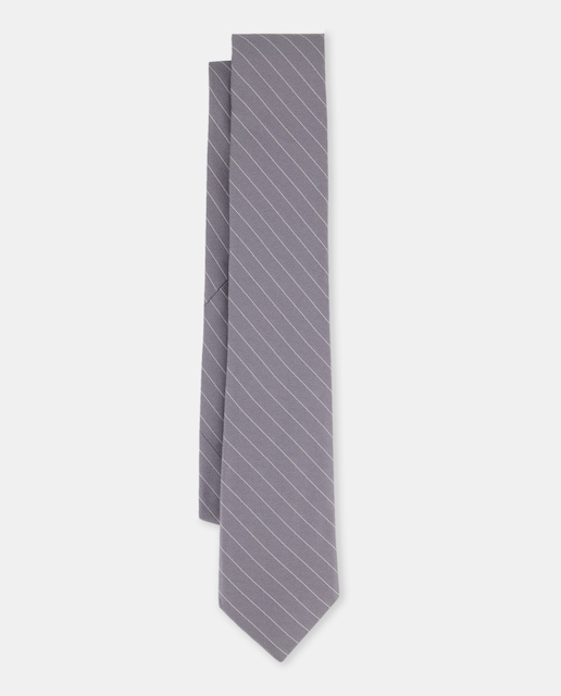 Imagen 0 de Corbata de seda con estampado a rayas