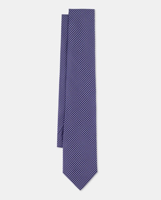 Imagen 0 de Corbata de seda con estampado geométrico