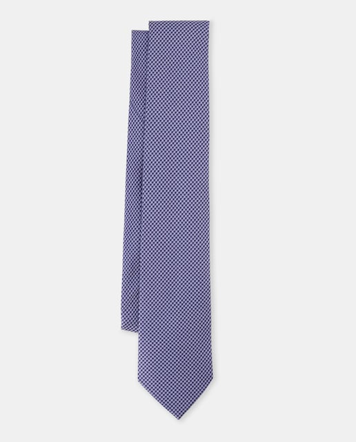 Imagen 0 de Corbata de seda con estampado a doble tono