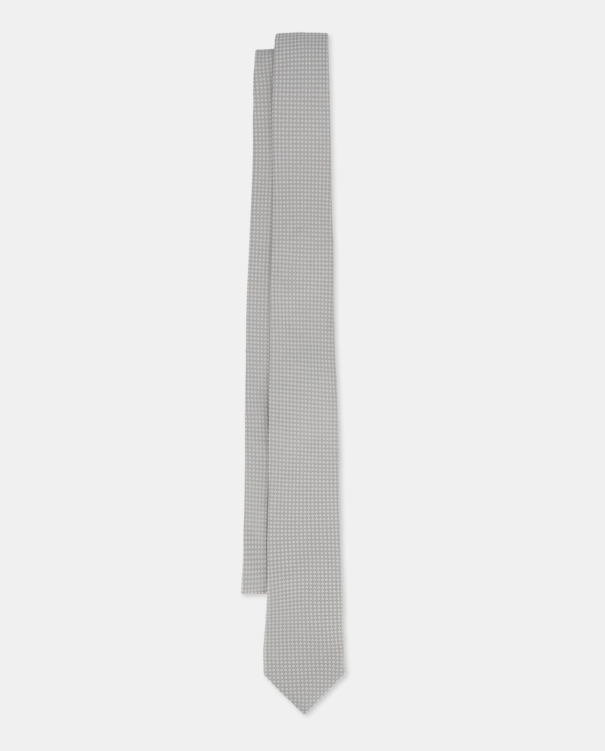 Imagen 0 de Corbata de seda en color gris.