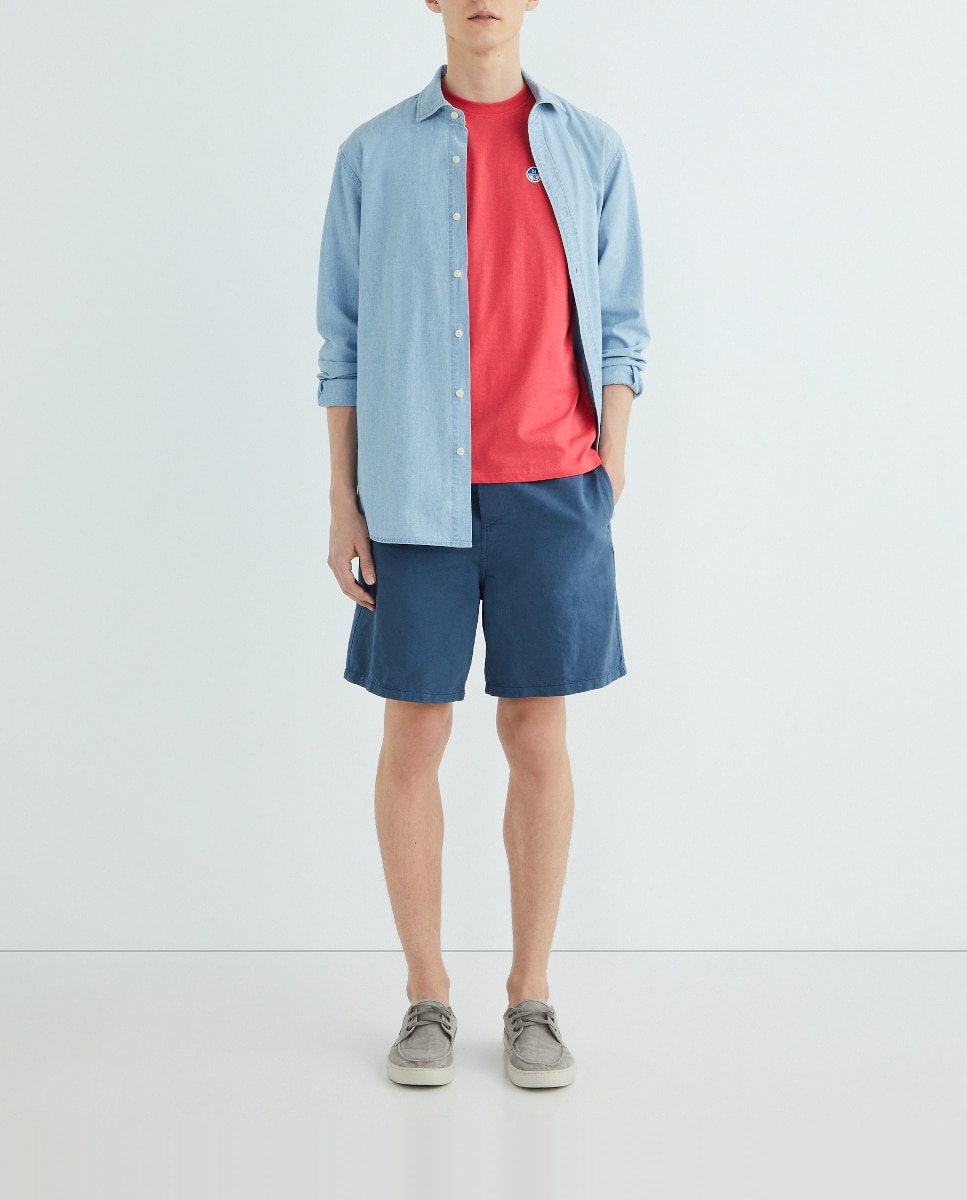 Imagen 0 de Pantalón bermuda de hombre gabardina cotton linen