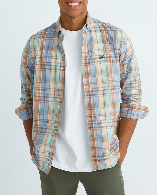 Imagen 0 de Camisa de hombre cuadro ventana patron slim