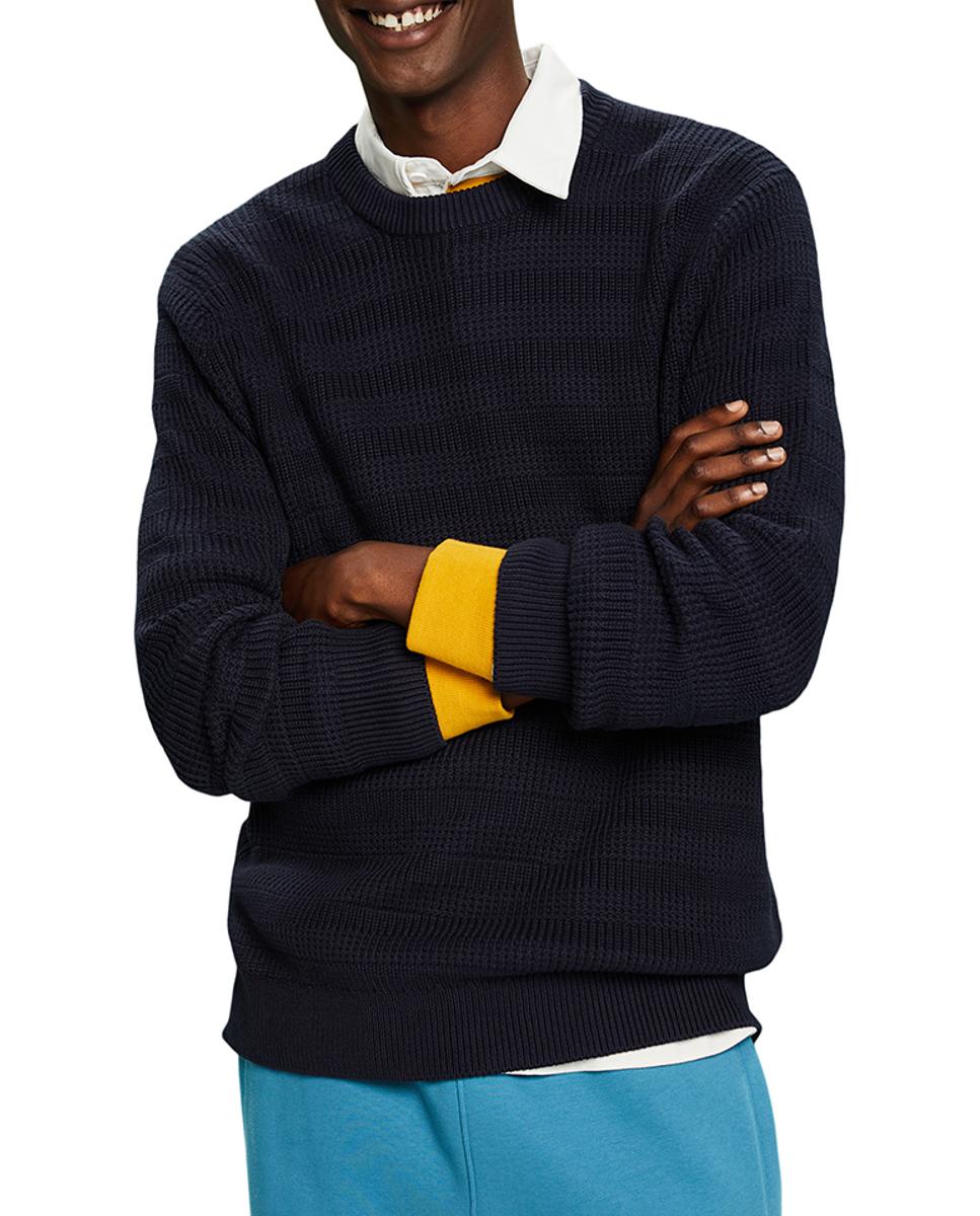 Jersey de hombre algodón mezcla de puntos rayas a tono — oferta en Primeriti