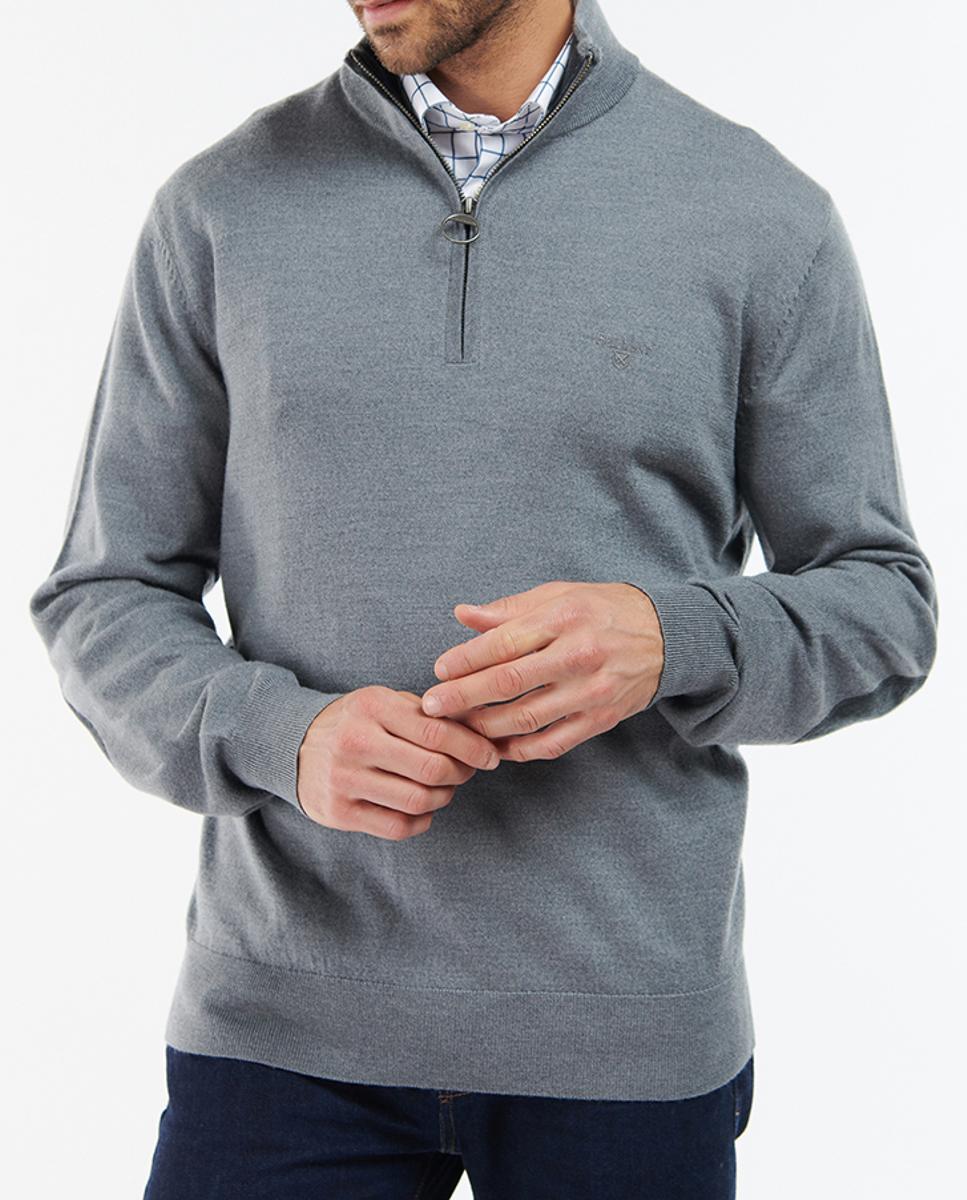 Imagen 0 de Jersey de hombre de manga larga y cuello de cremallera