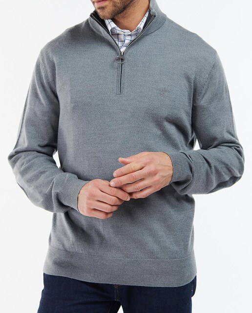 Imagen 0 de Jersey de hombre de manga larga y cuello de cremallera
