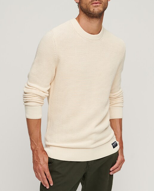 Imagen 0 de Jersey de punto con cuello redondo y textura