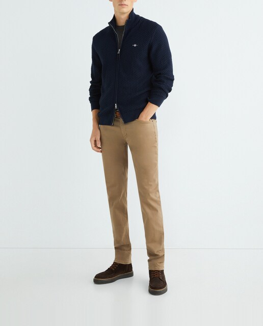 Imagen 0 de Cárdigan de hombre cremallera liso