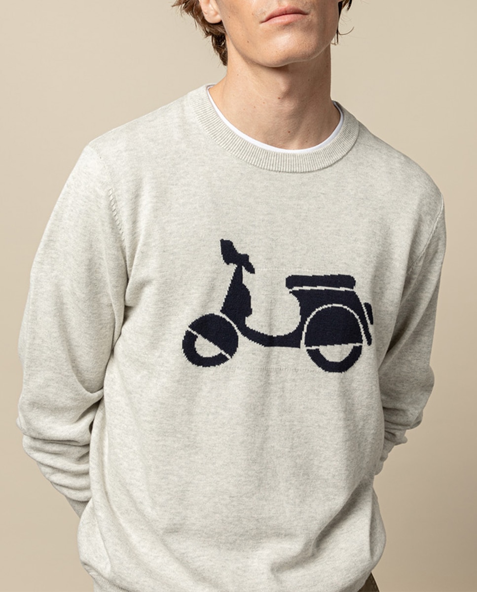 Imagen 0 de Jersey moto logo gris