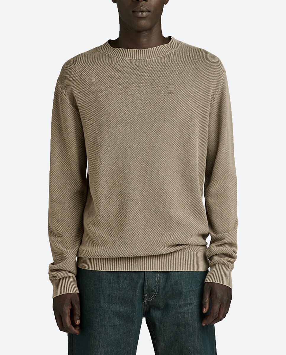 Imagen 0 de Jersey Moss Knitted de hombre de corte recto