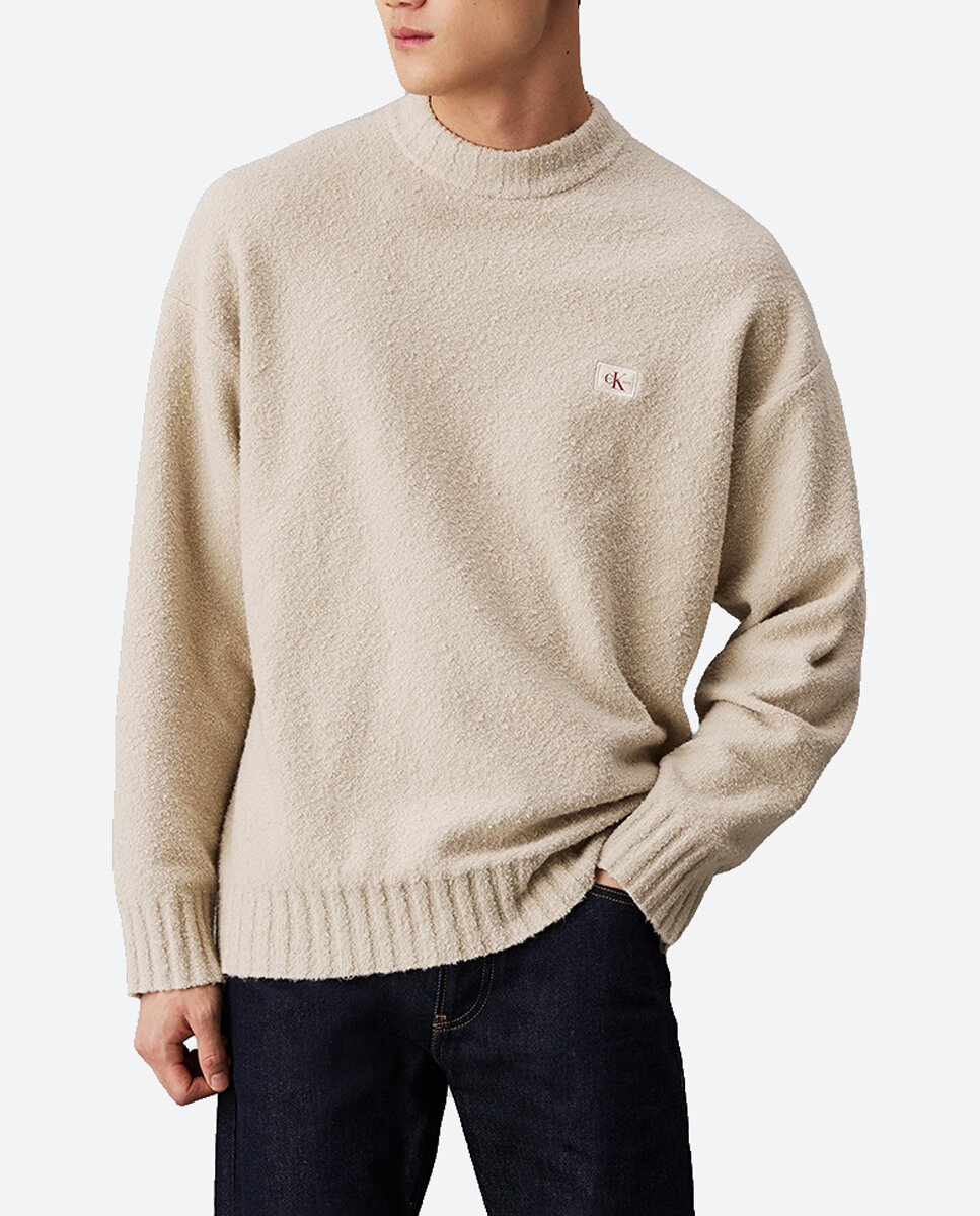 Imagen 0 de Jersey hombre relaxed fit punto bouclé