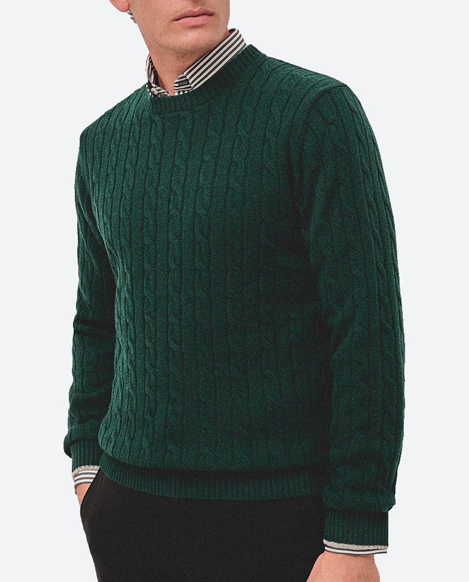 Imagen 0 de Jersey de hombre mouliné cuello redondo