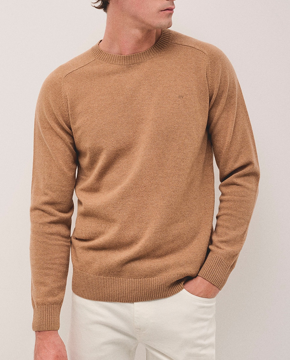Imagen 0 de Jersey de hombre de lana y cashmere cuello redondo