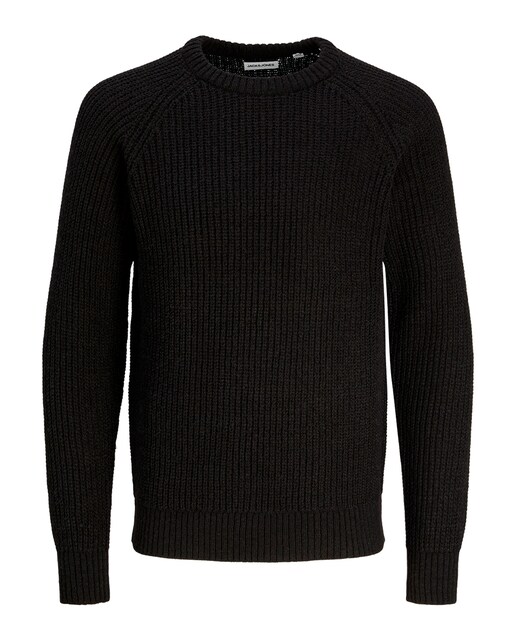 Jersey estructura de cuello redondo de hombre