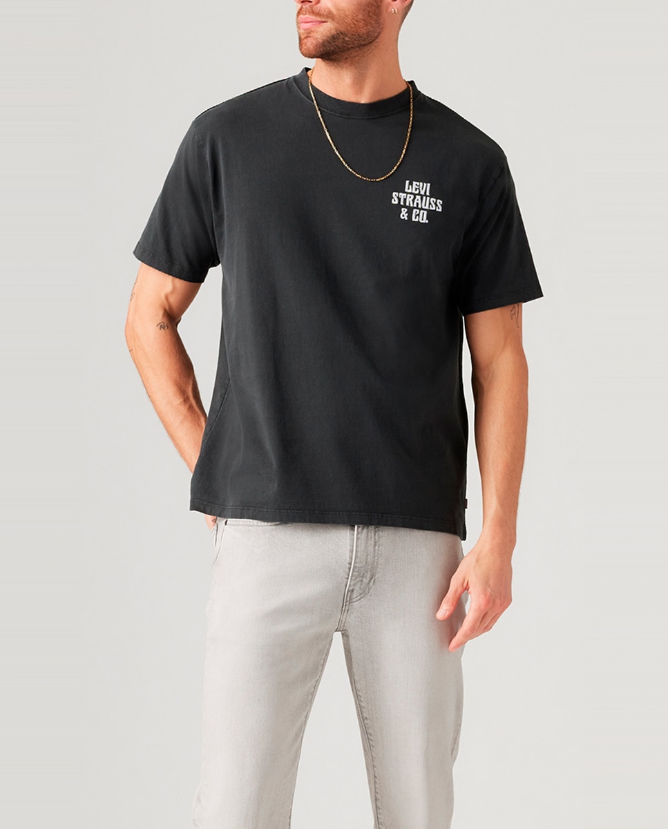 Imagen 0 de Camiseta de hombre de manga corta con cuello redondo