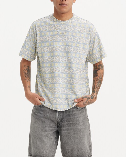 Imagen 0 de Camiseta de hombre de manga corta con cuello redondo