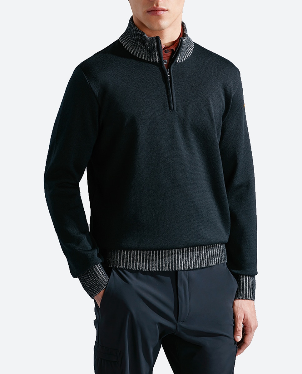 Imagen 0 de Jersey de hombre tallas grandes media cremallera