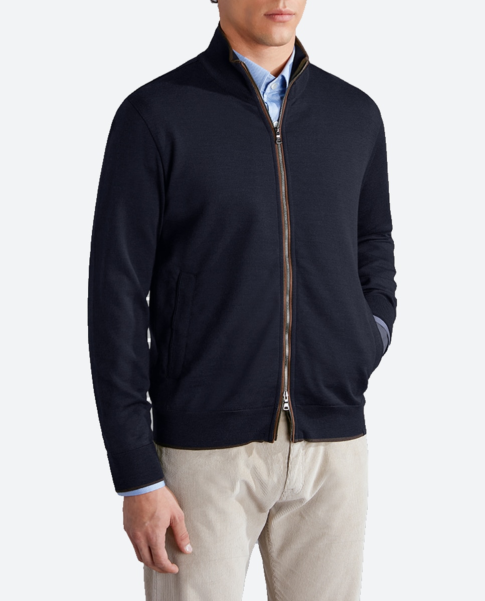 Imagen 0 de Cardigan de hombre ribetes contraste