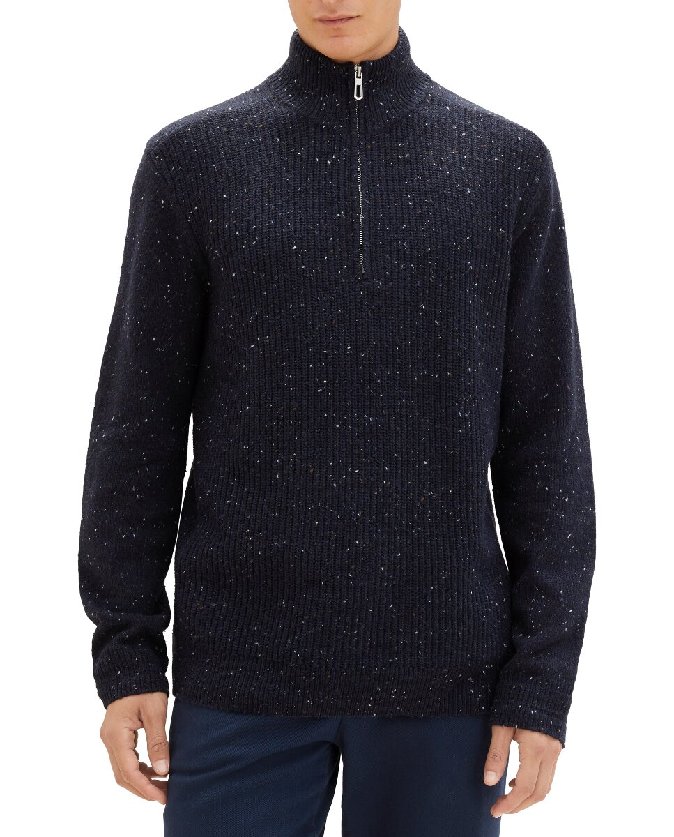 Imagen 0 de Jersey de hombre cuello semicisne con cremallera