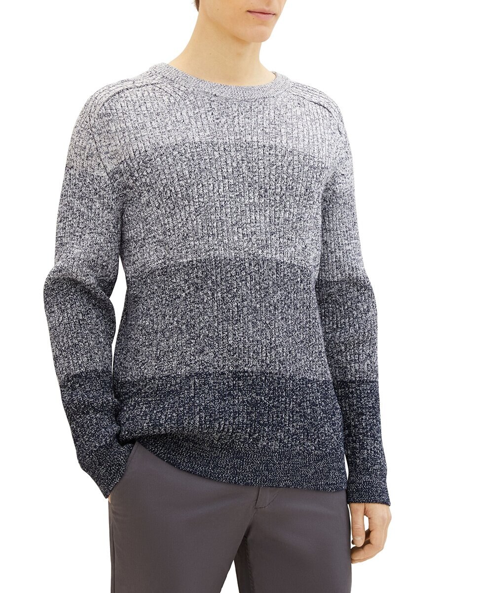 Imagen 0 de Jersey de hombre cuello redondo con rayas
