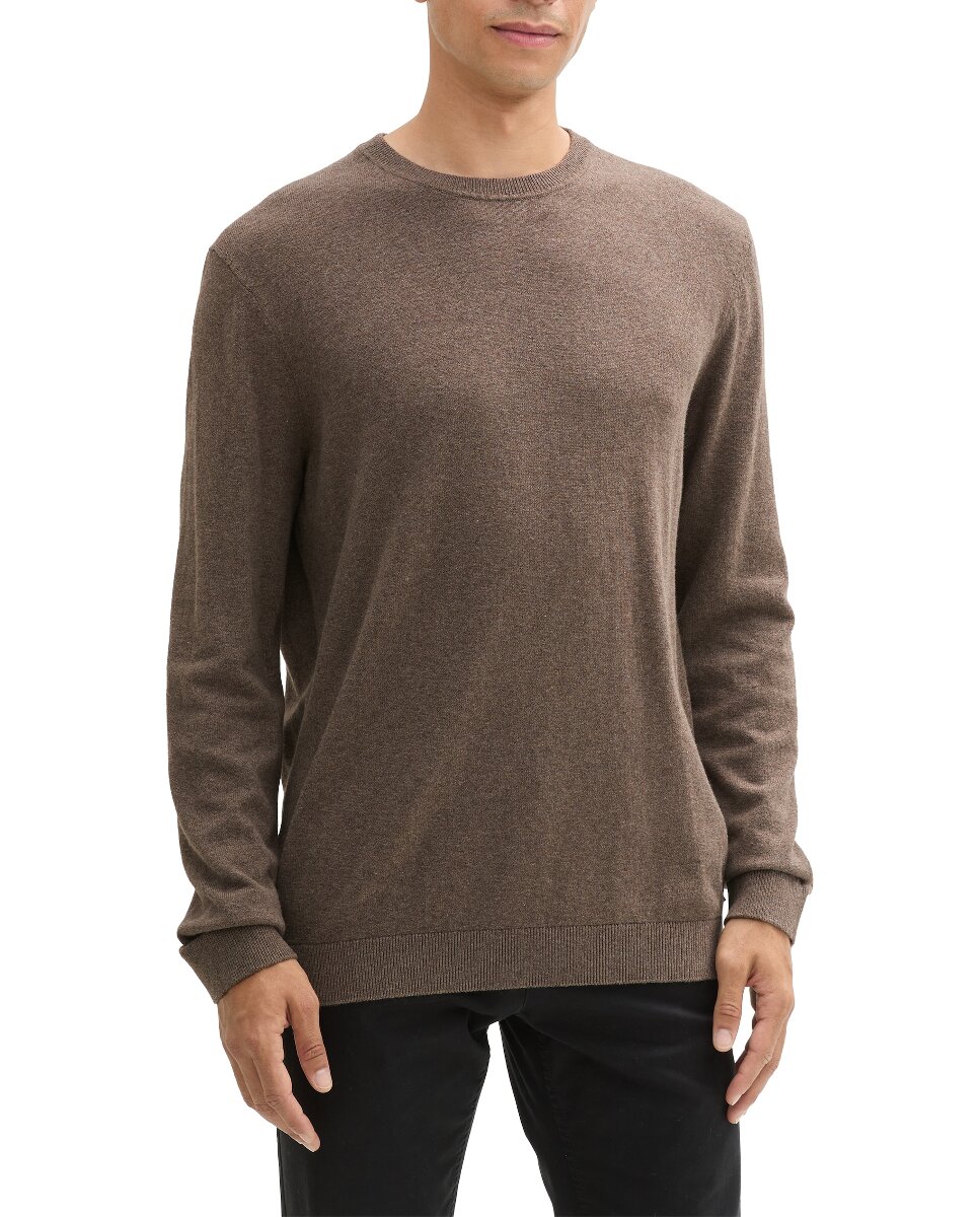 Imagen 0 de Jersey de hombre de color liso con cuello redondo