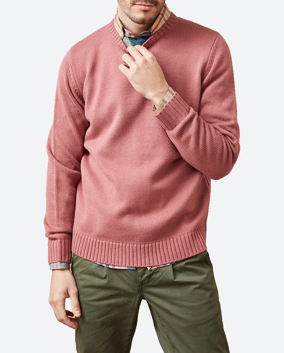 Imagen 0 de Jersey de hombre liso de cuello redondo.