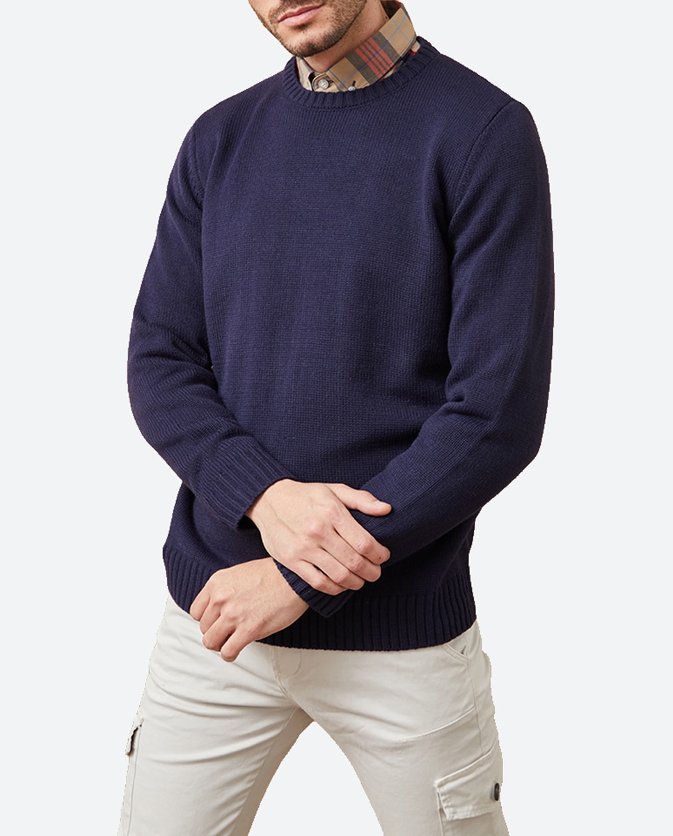 Imagen 0 de Jersey de hombre liso de cuello redondo.