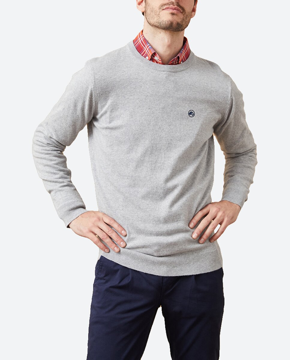 Imagen 0 de Jersey de hombre liso de cuello redondo.
